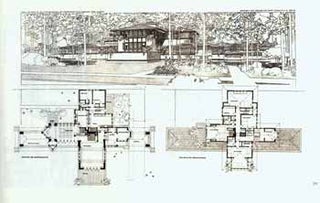 Item #12-0495 Ward W. Willett's (Willitt's) ground plan and perspective of villa. Highland Park....