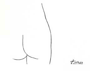 Item #12-0628 Buttocks. Pablo Picasso.