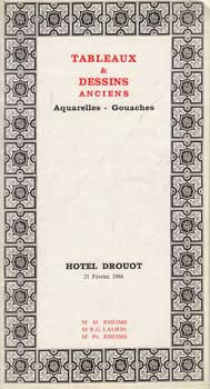 Hotel Drouot (Paris) - Tableaux & Dessins Anciens: Aquarelles - Gouaches