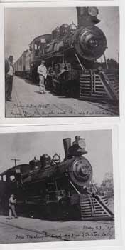Item #12-1151 Papa (John Muir), Mr. McHugh and the 448 at Stockton, Calif., May 23, 1905. Helen Muir