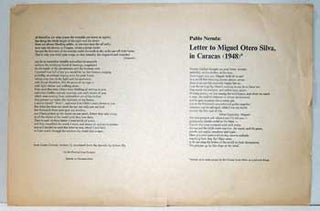Item #12-1314 Letter to Miguel Otero Silva, in Caracas (1948). Pablo Neruda