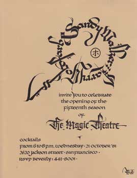 Item #12-1347 Invitation to the Opening of the Fifteenth Season of the Magic Theatre, October 21,...