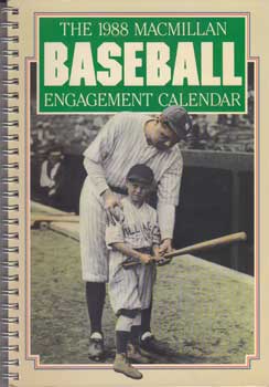 Item #12-1769 The 1988 Macmillan Baseball Engagement Calendar. (Also good for the years 2016 and 2044.). Macmillan Publishing Co, N. Y. New York.