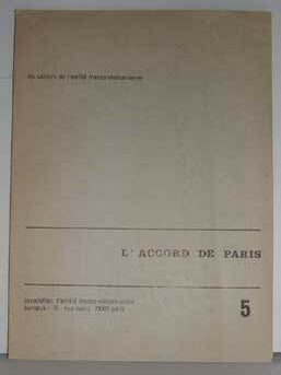 Item #12-1846 L'accord de Paris. Association d'amitié franco-vietnamienne, France Paris