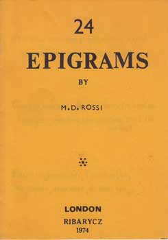 Rossi, M. D. - 24 Epigrams