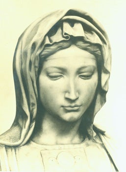 Foto Marburg; Photographa Wetzlar Ringstrasse - Black and White Photograph of Sculpture of the Madonna