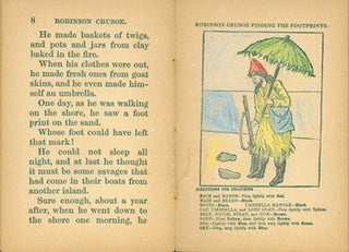 Item #15-10084 The Story of Robinson Crusoe. Browns' Young Artists' Readers. No. C2. A. Brown,...