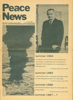 Item #15-10573 Peace News July 8, 1966. Peace News, Rod Prince, London
