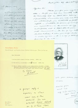 Item #15-10587 Photocopies of letters written to Elisha Mitchell by James Polk & John C. Calhoun, a signed photograph of Robert E. Lee, and MS notes in Peter Howard's hand assessing this material, on Serendipity Books letterhead. Serendipity Books, Elisha Mitchell, Robert E. Lee, James Polk, John C. Calhoun, Peter B. Howard, CA Berkeley.