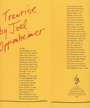 Oppenheimer, Joel; Brownstone Press - A Treatise by Joel Oppenheimer
