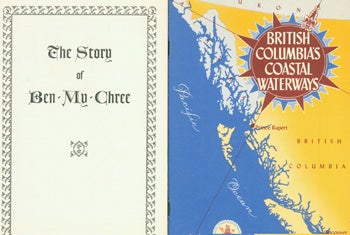 Item #15-10918 British Columbia's Coastal Waterways and The Story of Ben-My-Chree. British Columbia Government Travel Bureau, Corday Mackay.