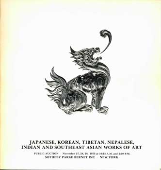 Sotheby Parke Bernet (New York) - Japanese, Korean, Tibetan, Nepalese, Indian and Southeast Asian Works of Art. November 27 - 29, 1973. Sale # 3576, Lots # 1 - 1283