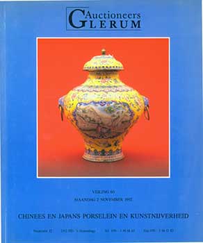 Auctioneers Glerum (The Hague, Holland) - Chinees En Japans Porselein En Kunstnijverheid. November 2, 1992. Sale # 60, Lots # 1 - 236