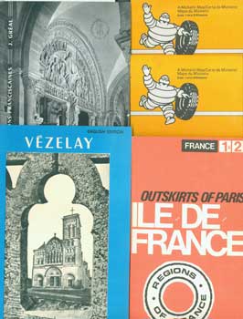 Item #15-11210 French Travel Ephemera from the 1950 - 60s: The Basilica of Vezelay: Guide &...