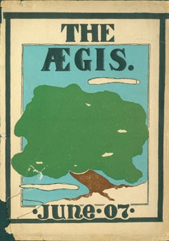 Item #15-11264 Dust Jacket for The Aegis: June 07. 1907 Oakland High School Yearbook. Cover Only....