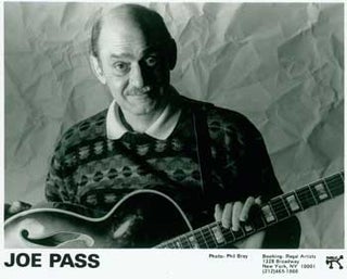 Item #15-11285 Joe Pass: Publicity Photograph for Pablo Records. Pablo Records, Phil Bray, New...