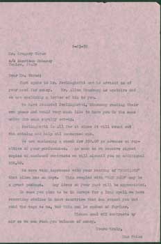Item #15-11296 Typed unsigned CC letter Max Weiss to Gregory Corso, 6-23-1959. American Embassy, Max Weiss, Gregory Corso, Italy Venice.