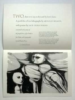Item #15-2008 Prospectus for Two, a Portfolio of Ten Lithographs by Arnold Belkin, with Poems by...