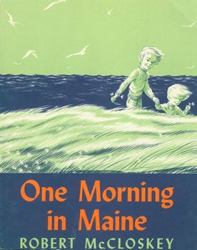 Item #15-3947 Dust-Jacket for One Morning in Maine. Robert McCloskey
