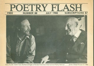 Item #15-4091 Poetry Flash. Number 88, July 1980. Steve Abbott, Joyce Jenkins, Bay Area Poets...