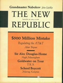 Updike, John, et al. - Grandmaster Nabokov, a Book Review by Updike in the New Republic, November 26, 1964