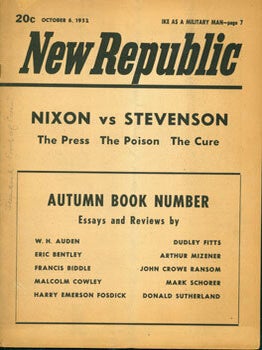 Item #15-4343 Sigmund Freud, an article In The New Republic, October 6, 1952. W. H. Auden
