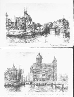 Ten Views Of Amsterdam: Reproductions from Chalk Drawings. First Set ...