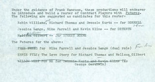 Item #15-4708 Material related to a Lester Cowan film project was working on, "The White House",...