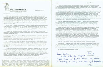 Langner, Philip; Lester Cowan; J. William Fulbright - Tls Langner to Cowan 1/30/1975; Tls Cowan to Soviet Ambassador Dobrynin Dated 9/14/1983; Tls Cowan to Alan Pakula Dated 8/19/1983; Tls Fulbright to Cowan Dated 7/1/1983; Copy of Letter from White House Press Secretary George E. Reedy to Cowan Dated 7/22/1964; Copy of Exchange of Cables between Madam Furtseva, Minister of Culture Ussr from John H. Stambler, President Toa Dated 10/19/1962, & to Boskalove, Deputy Minister of Culture, Ussr, from Lester Cowan, Dated 11/5/1962