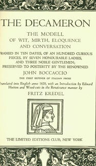 Item #15-4874 The Decameron. The Modell of Wit, Mirth, Eloquence and Conversation. Translated...