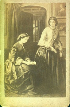 Item #15-5074 Postcard of Ladies in Victorian-era Garb. 19th Century British Publisher
