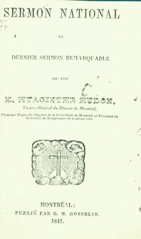 Hudon, M. Hyacinthe - Sermon National Et Dernier Sermon Remarquable