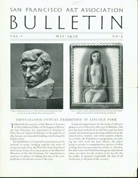 Item #15-5197 San Francisco Art Association Bulletin, Vol. I, No. 2, May 1930. San Francisco Art...