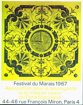 Item #15-5229 Festival Du Marais 1967. Association Pour La Sauvegarde Et La Mise En Valeur Du...
