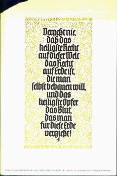 Item #15-5324 Kunst Im Deutschen Reich. Hasso Von Freischlad, Adolf Hitler