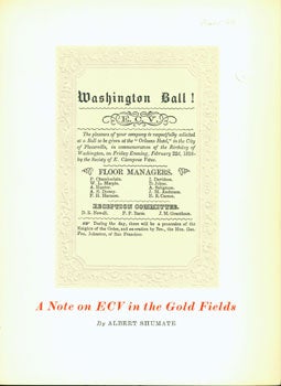 Item #15-5597 A Note On ECV in the Gold Fields. Albert Shumate, Lawton Kennedy, print