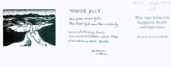 Item #15-5598 Winter Jelly. Gardyloo Press, Philip Whalen, John, Sheryl Bennett, Brian, Gwyneth Booth, Charles Heaney, des/print, ill.