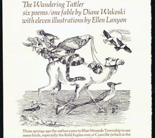 Item #15-5744 The Wandering Tattler. Perishable Press Limited, Diane Wakoski, Ellen Lanyon, ill