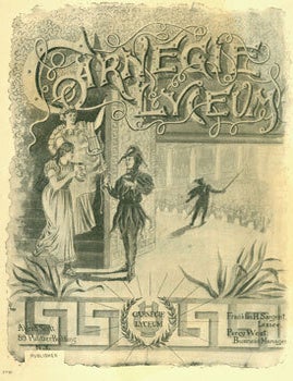 Item #15-6019 An Evening With Kipling. Carnegie Lyceum, Rudyard Kipling, William J. Romain, dir.