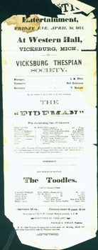 Item #15-6155 The "Fireman" & The Toodles. Friday evening, April 3rd, 1874. Vicksburg Thespian...