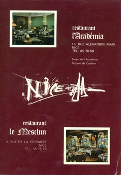 Restaurant I'Academia - Menu for Restaurant I'Academia. Sige de I'Acadmie. Nioise de Cuisine. Menu for Restaurant le Mesclun