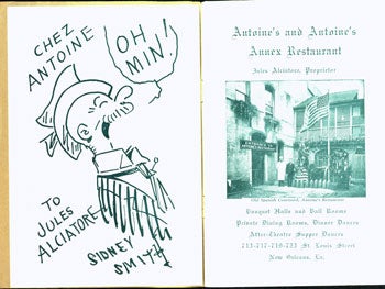 Item #15-6233 Antoine's Restaurant (Founded In 1840), Antoine's Annex. Jules Alciatore.
