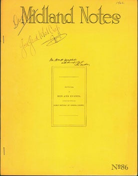 Item #15-6329 Midland Notes. No. 86. Americana: Local History. Ernest James Wessen, propr