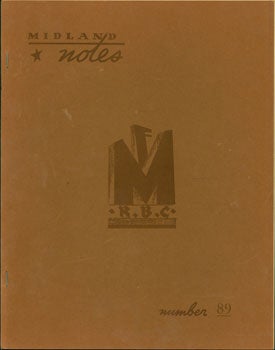Item #15-6330 Midland Notes. No. 89. Americana. Ernest James Wessen, propr