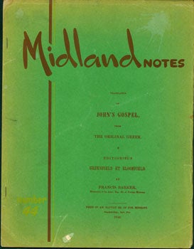 Item #15-6336 Midland Notes. No. 44. Americana. Ernest James Wessen, propr