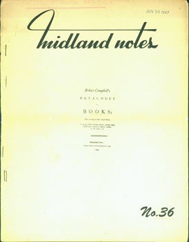 Item #15-6350 Midland Notes. No. 36. Americana. Ernest James Wessen, propr