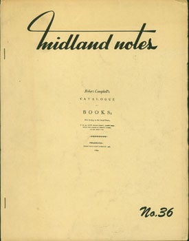 Item #15-6351 Midland Notes. No. 36. Americana. Ernest James Wessen, propr