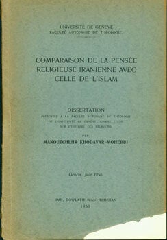 Item #15-6442 Comparaison De la Pensee Religieuse Iranienne Avec Celle De L'Islam....