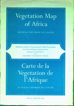 Item #15-6524 Vegetation Map Of Africa South of the Tropic of Cancer. R. W. J. Keay, A....