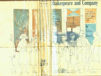 Item #15-6568 Dust Jacket For Shakespeare And Company. The Story of an American Bookshop in Paris. Sylvia Beach. Milton Glaser.